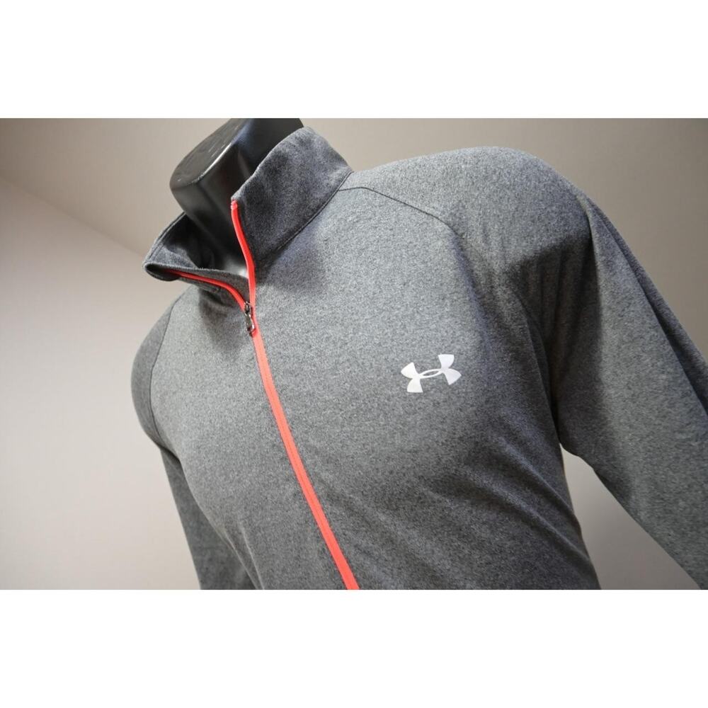 Under Armour 1/4 Zip Jacket Performance Loose Athletic Gray Womens Sz 2XL